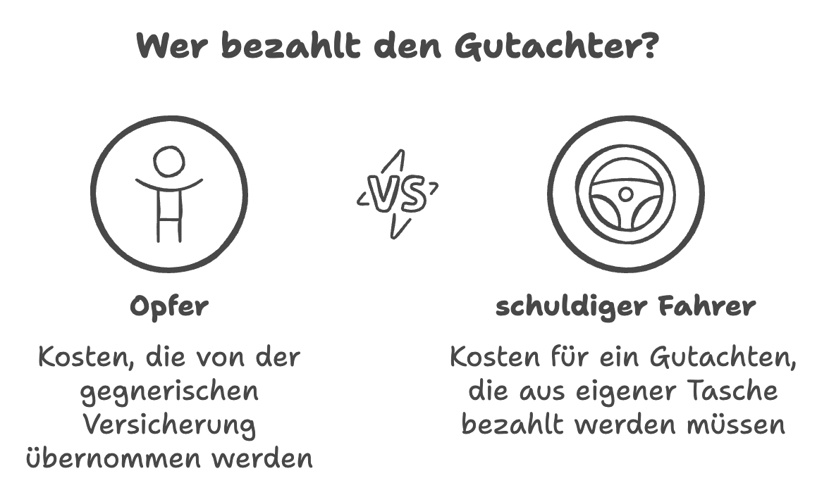 KfzGutachter Kosten Wer zahlt und wie viel kostet es?